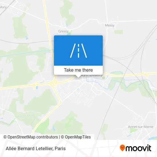 Mapa Allée Bernard Letellier