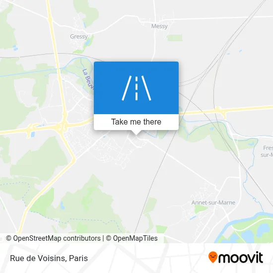 Rue de Voisins map