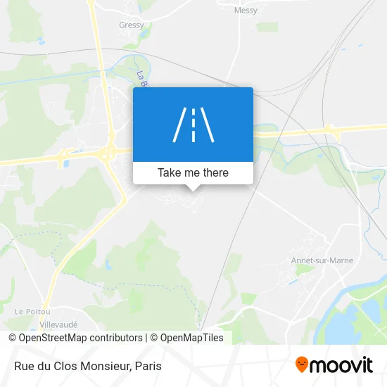 Rue du Clos Monsieur map