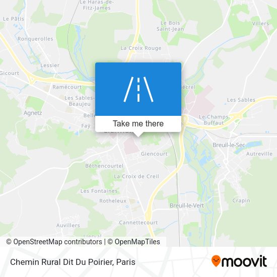 Chemin Rural Dit Du Poirier map