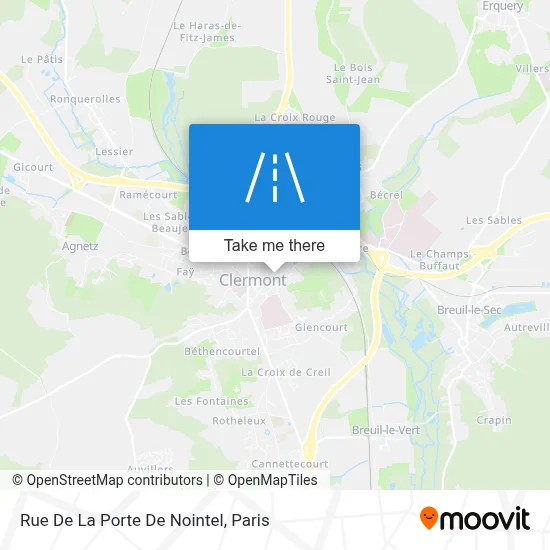 Rue De La Porte De Nointel map