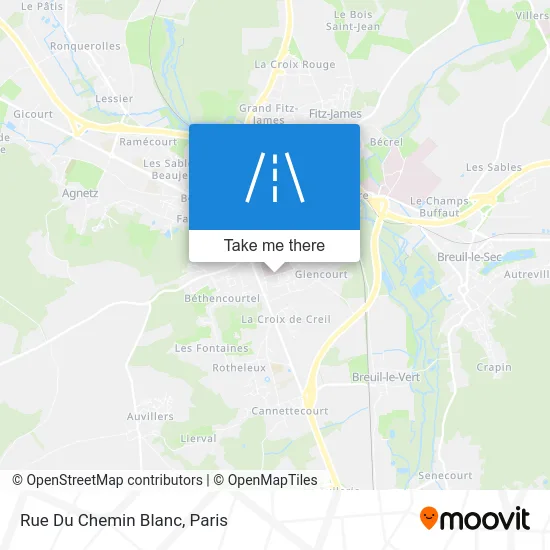 Rue Du Chemin Blanc map