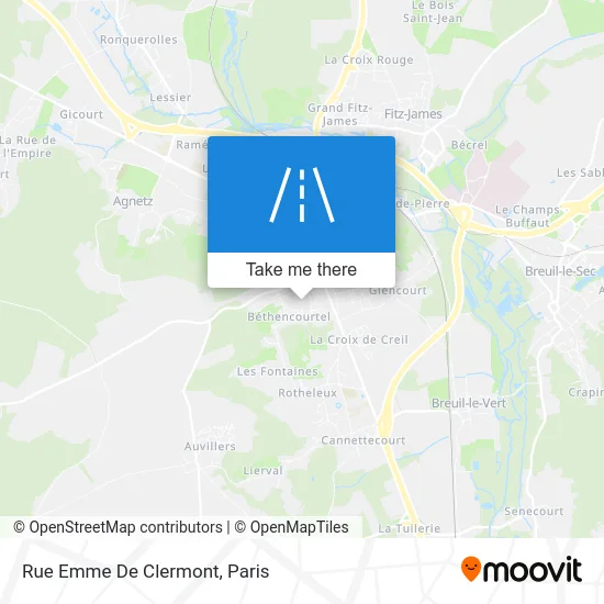Rue Emme De Clermont map