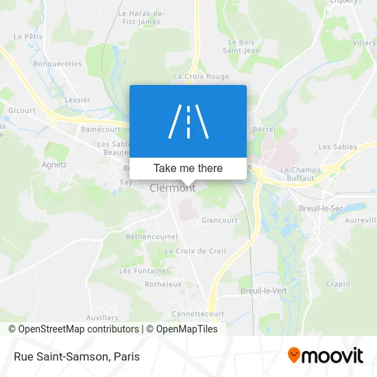 Mapa Rue Saint-Samson