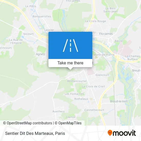 Sentier Dit Des Marteaux map