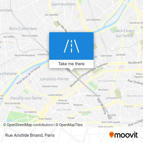 Rue Aristide Briand map