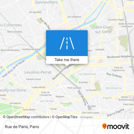 Rue de Paris map