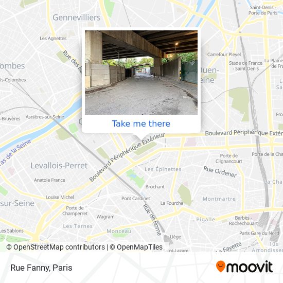 Mapa Rue Fanny