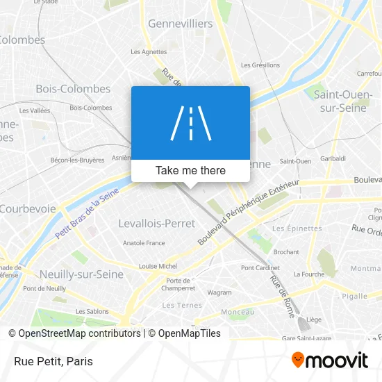Rue Petit map