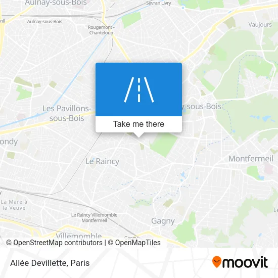 Allée Devillette map