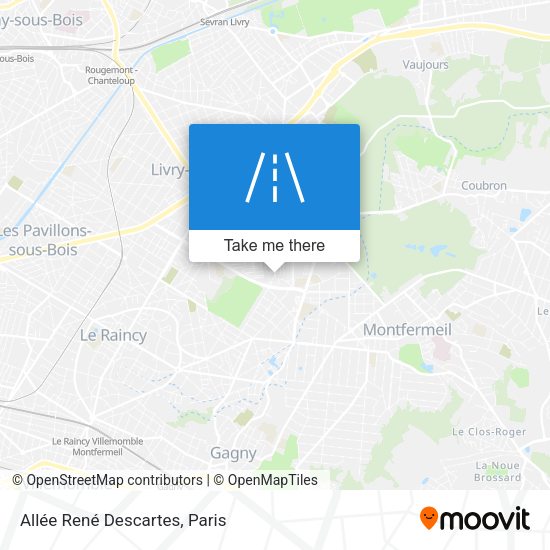 Allée René Descartes map