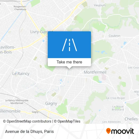 Avenue de la Dhuys map
