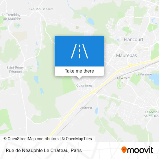 Mapa Rue de Neauphle Le Château