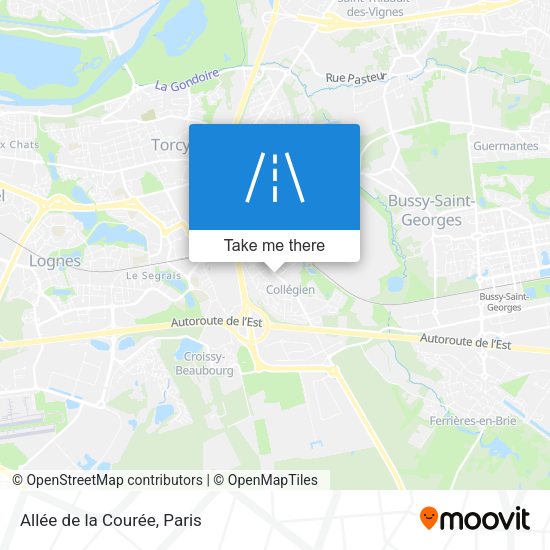 Allée de la Courée map