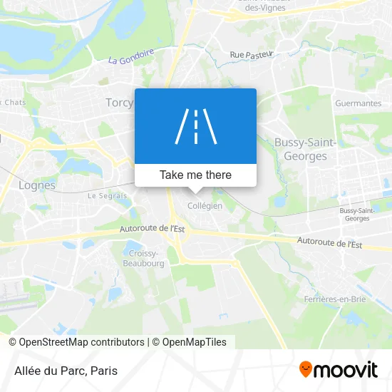 Allée du Parc map