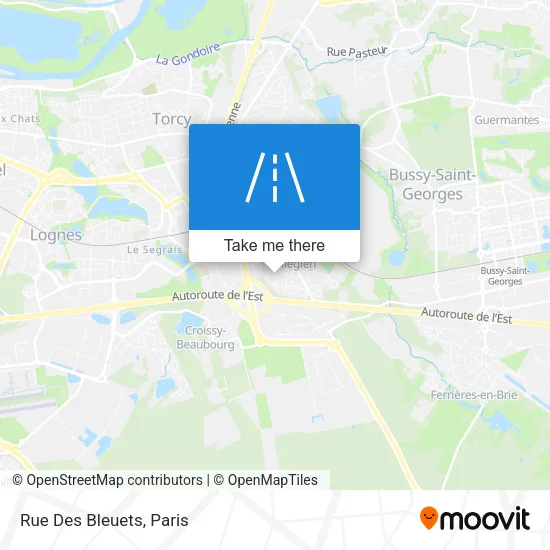 Rue Des Bleuets map