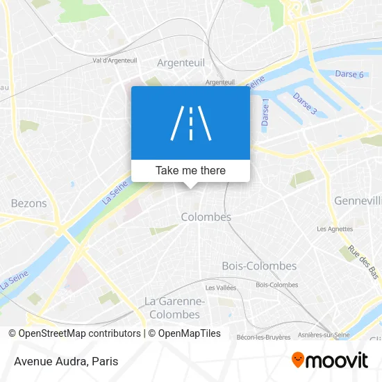 Avenue Audra map