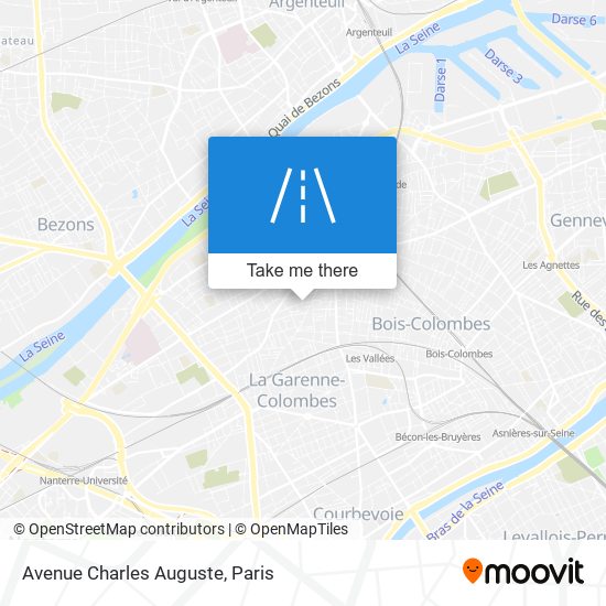 Mapa Avenue Charles Auguste