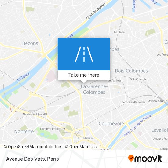 Avenue Des Vats map