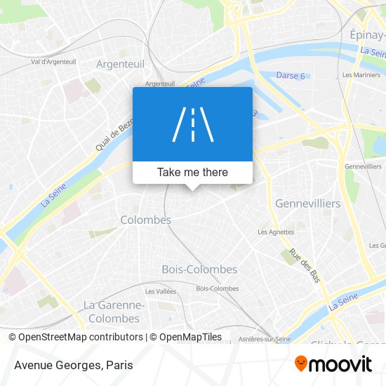 Mapa Avenue Georges