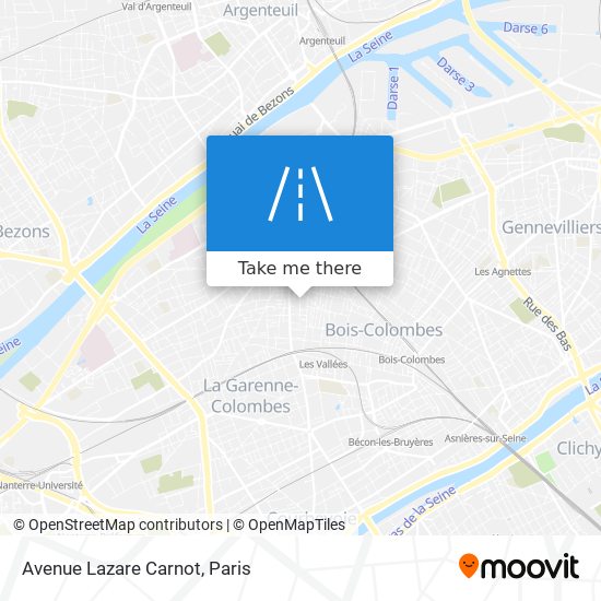 Avenue Lazare Carnot map