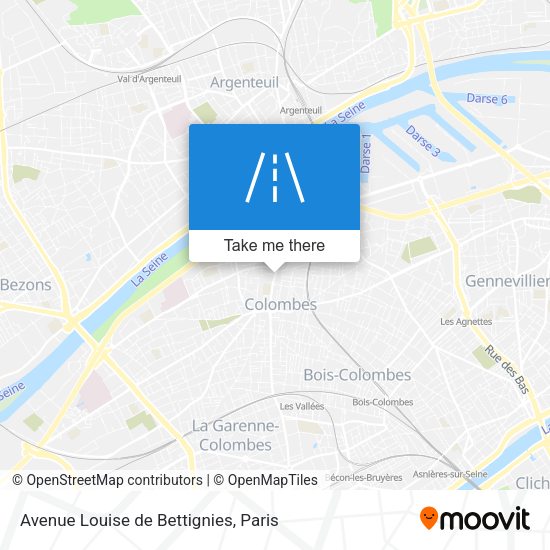 Avenue Louise de Bettignies map
