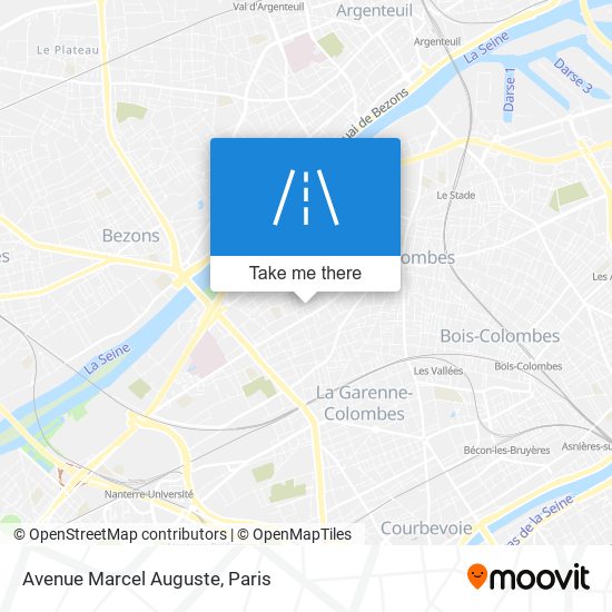 Mapa Avenue Marcel Auguste