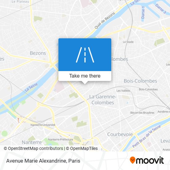 Mapa Avenue Marie Alexandrine