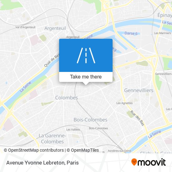 Avenue Yvonne Lebreton map