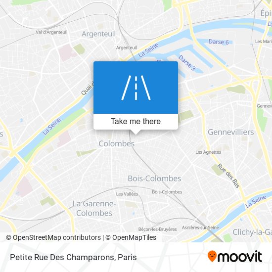Mapa Petite Rue Des Champarons