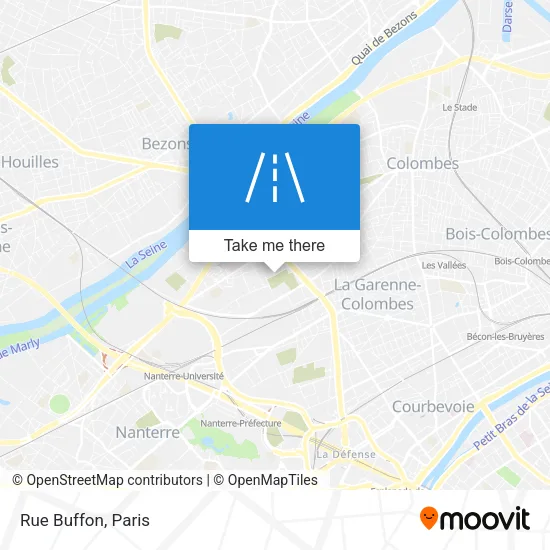 Rue Buffon map