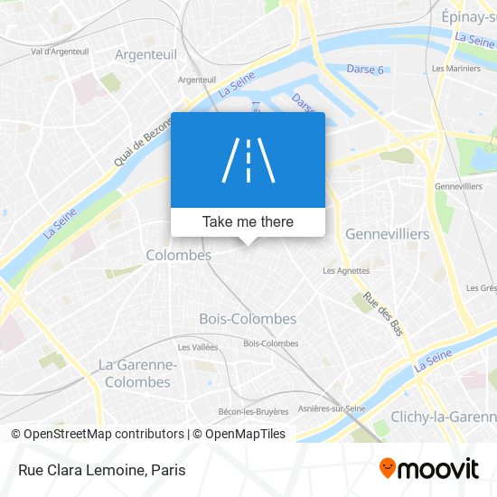 Mapa Rue Clara Lemoine