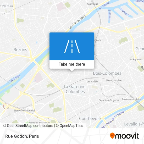 Rue Godon map