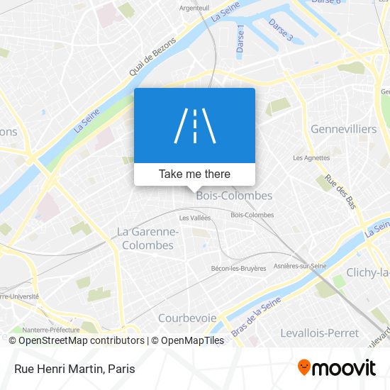 Rue Henri Martin map