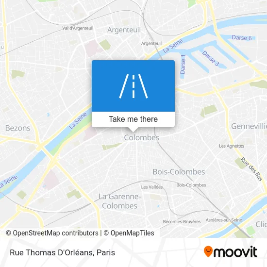 Rue Thomas D'Orléans map