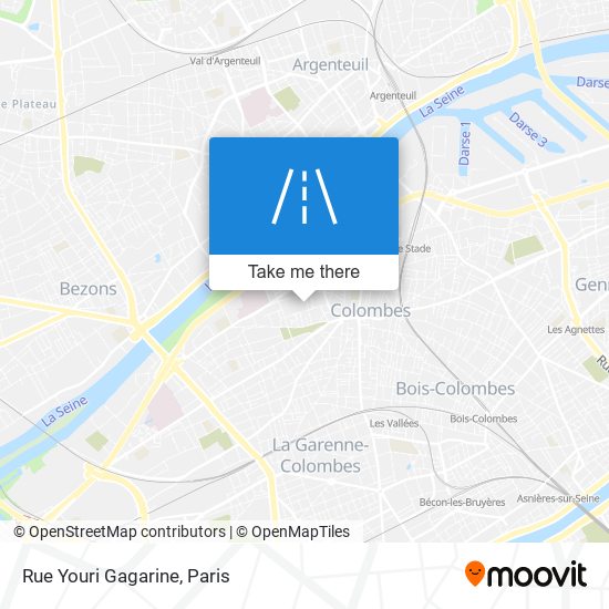 Mapa Rue Youri Gagarine