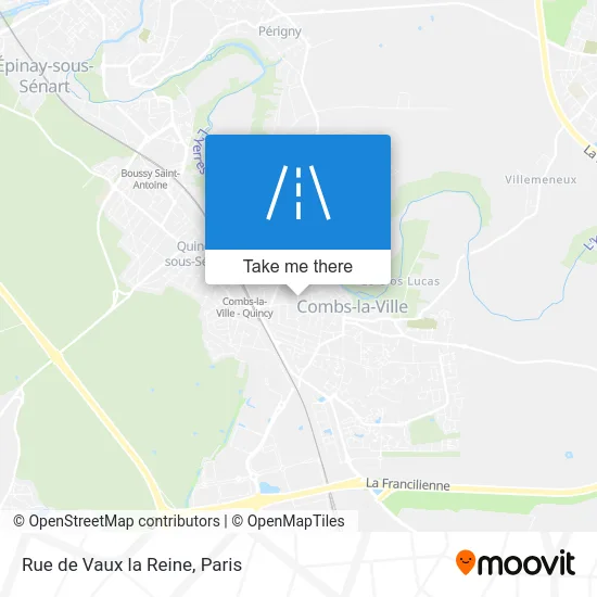 Rue de Vaux la Reine map