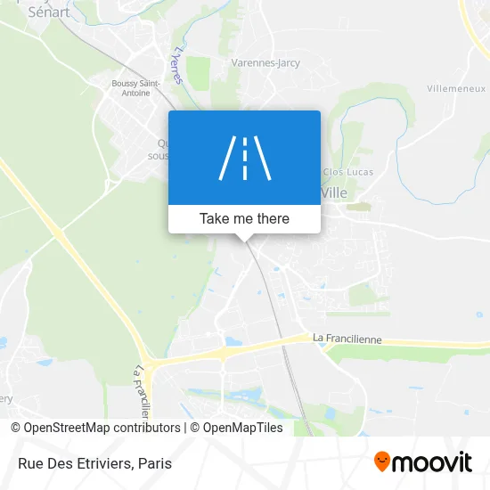 Rue Des Etriviers map