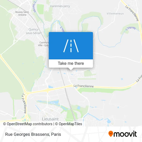 Rue Georges Brassens map