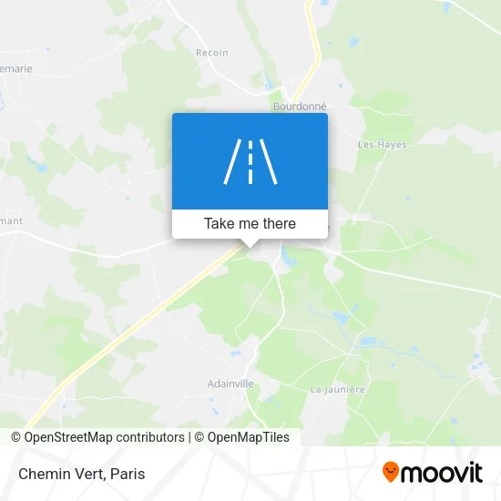 Chemin Vert map