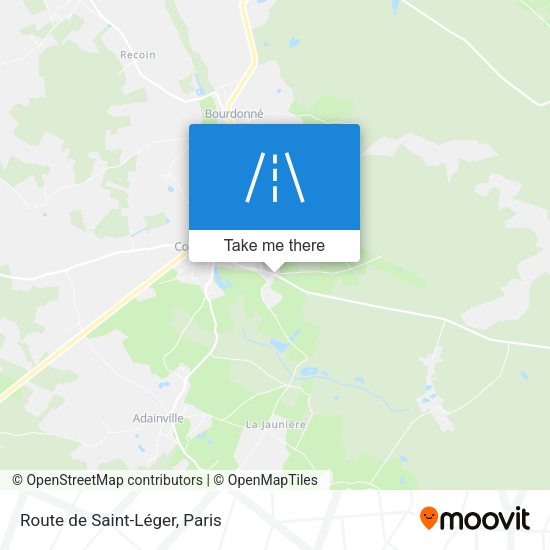 Route de Saint-Léger map