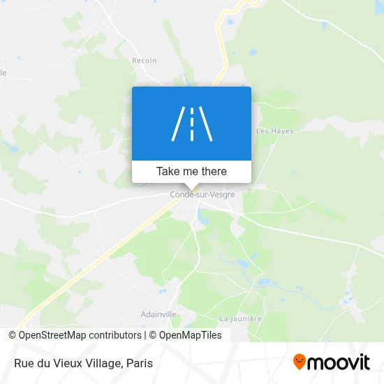 Rue du Vieux Village map
