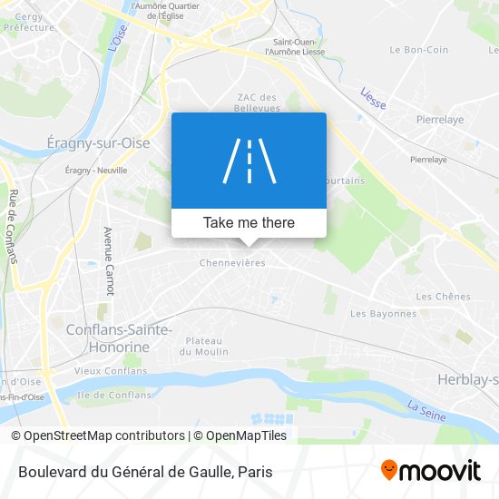 Mapa Boulevard du Général de Gaulle