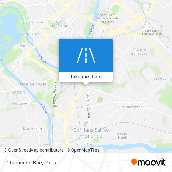Chemin du Bac map