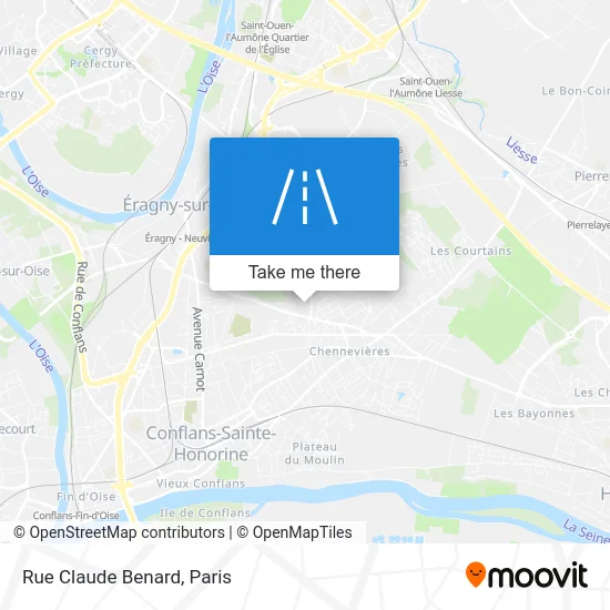 Rue Claude Benard map