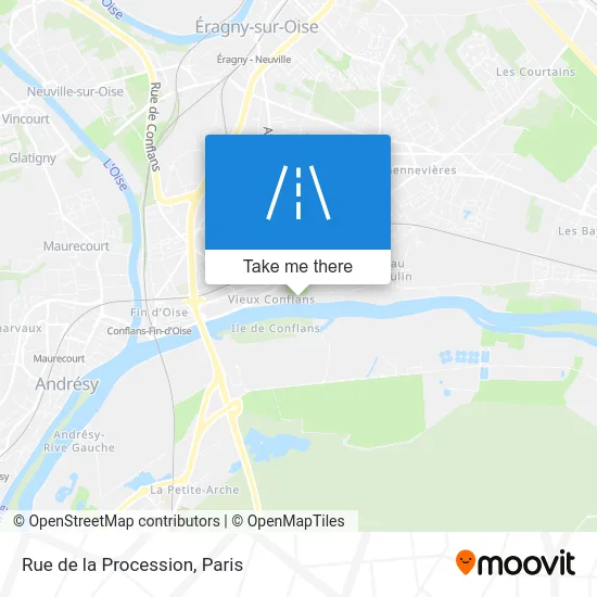 Rue de la Procession map