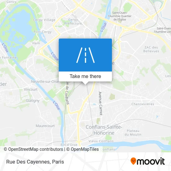 Rue Des Cayennes map