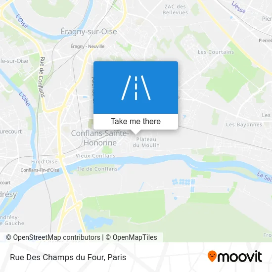 Rue Des Champs du Four map