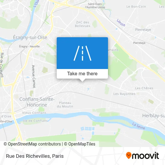 Rue Des Richevilles map