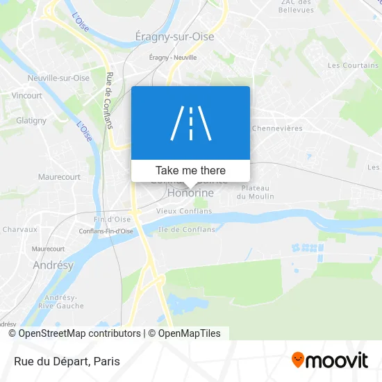 Rue du Départ map